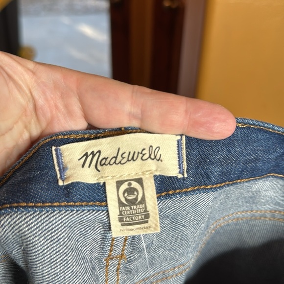 NWT Madewell Baggy Straight Jeans in Dark Worn Indigo Wash Size 27 - Picture 11 of 15